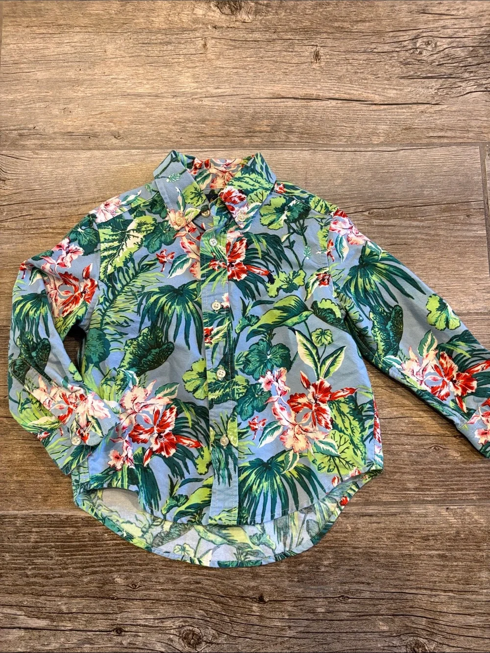 Ralph Lauren toddler, boys 2t Tropical button down Hawaiian shirt